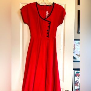 Stop staring vintage dress - pin up style